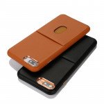 Wholesale iPhone 8 Plus / 7 Plus Pro Card Slot Armor PU Leather Case (Brown)